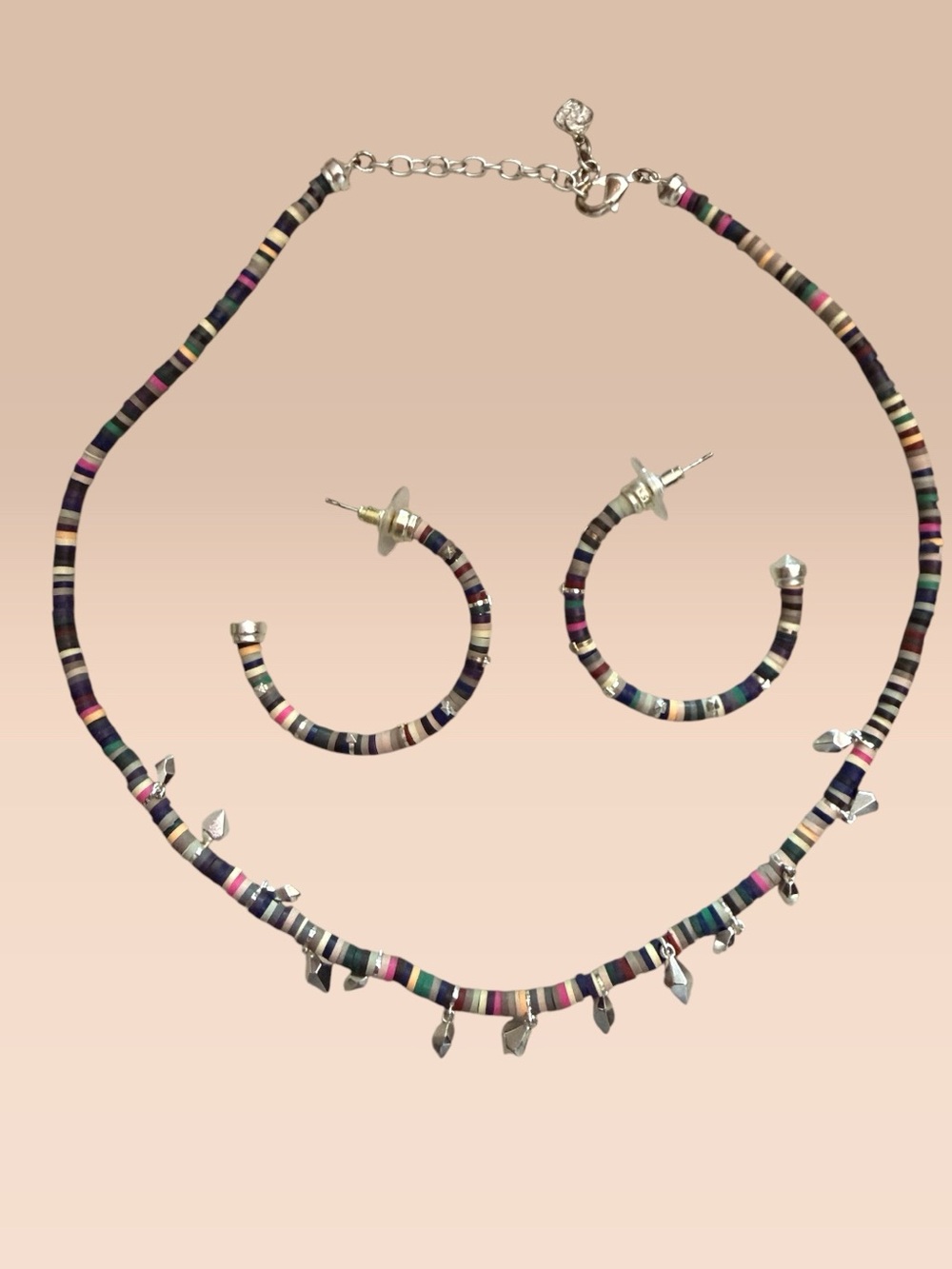Kendra Scott Multicolor Beaded Necklace and Earrings set